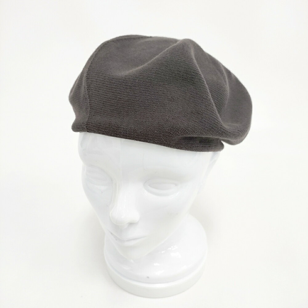Rakuten - unfil high twist cotton knit small beret コットンベレー帽 ONSP-UW154 サイズ1 帽子 ベレー帽 グレー レディース アンフィル【中古】6-0521G