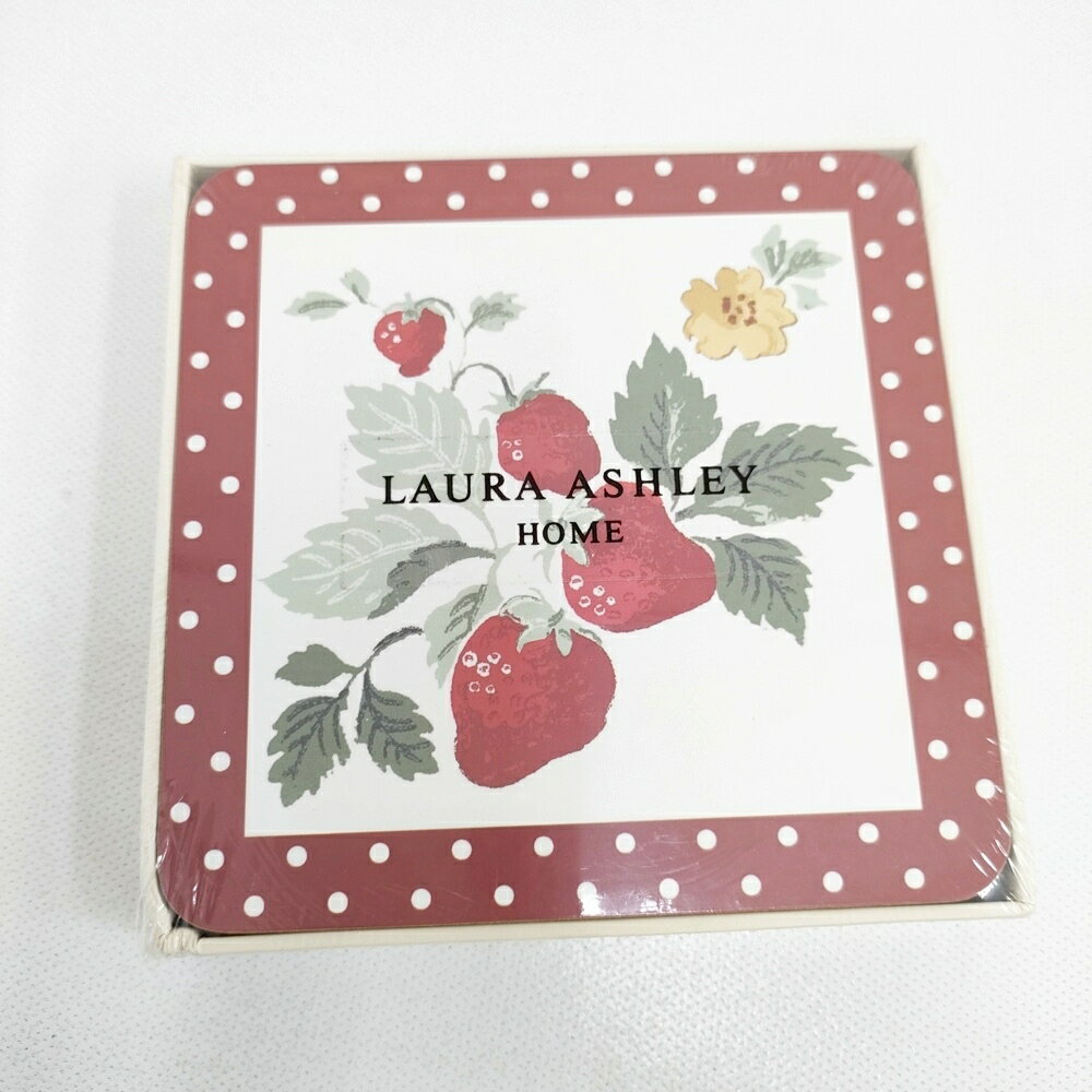 Rakuten - Laura Ashley ストロベリーセットオブ4 コルクバック コースター コースター 多色 レディース ローラアシュレイ【中古】6-0521G
