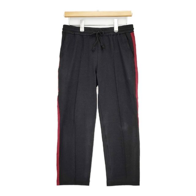 Rakuten - JOHN LAWRENCE SULLIVAN トラックパンツ コットンストレッチ XS イージー パンツ ブラック レッド メンズ ジョンローレンスサリバン【中古】5-1220G
