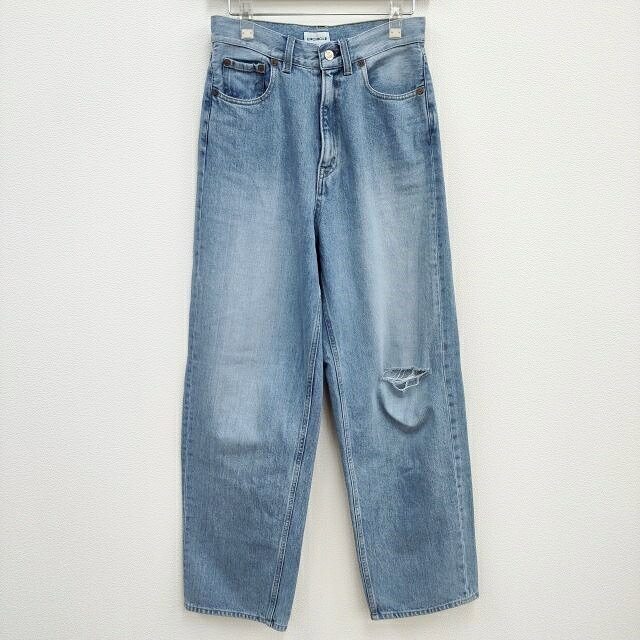 ENCIRCLE Comfy jeans 定価35200円 サイズ1 ダメージ加工 デニムパンツ ライトブルー レディース エンサークル3-0822G