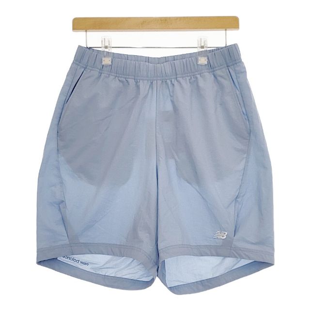 NEW BALANCE 新品 定価6600円 AWS35458 ナイロン ショートパンツ ハーフパンツ ショーツ ブルー メンズ ニューバランス【中古】5-0501S