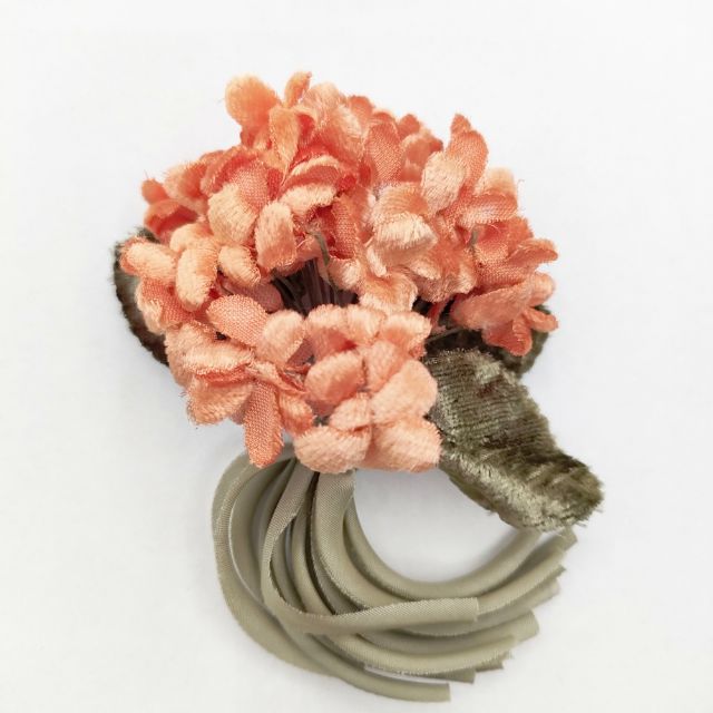 la fleur 花 コサージュ ブローチ オレンジ レディース ラフルール【中古】5-0330G