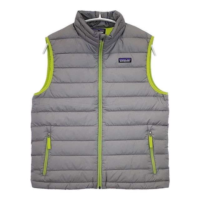 patagonia BOY 039 S DOWN SWEATER VEST 68221 キッズサイズ XL 14 ダウンベスト グレー レディース パタゴニア【中古】5-1026T
