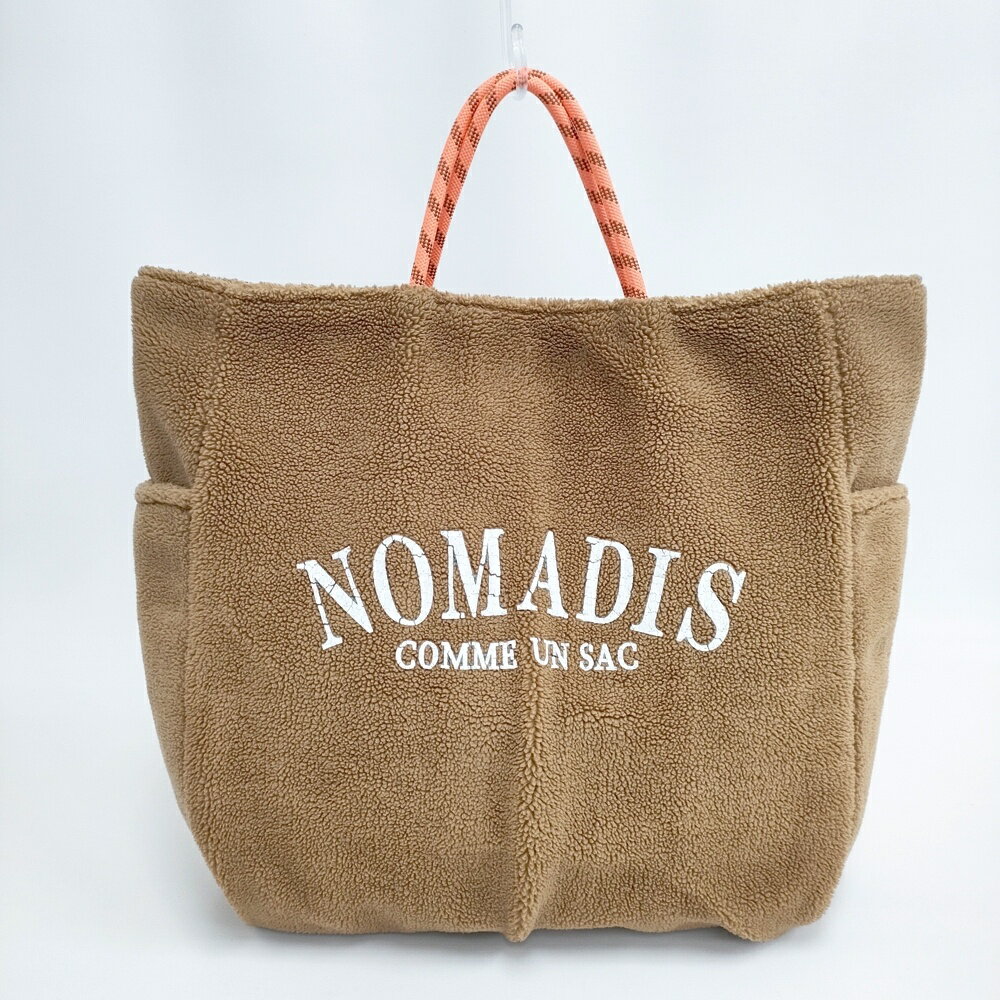 NOMADIS リバーシブル ボア トートバッグ キャメル レディース ノマディス【中古】5-1117T