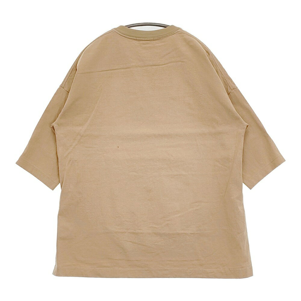 nano universe コットンワイドスリットプルオーバー 長袖Tシャツ カットソー ロンT ベージュ レディース ナノユニバース【中古】5-0809M auc-gee-jee-10177793 ブランド古着の専門店 ジージー サンプル画像2