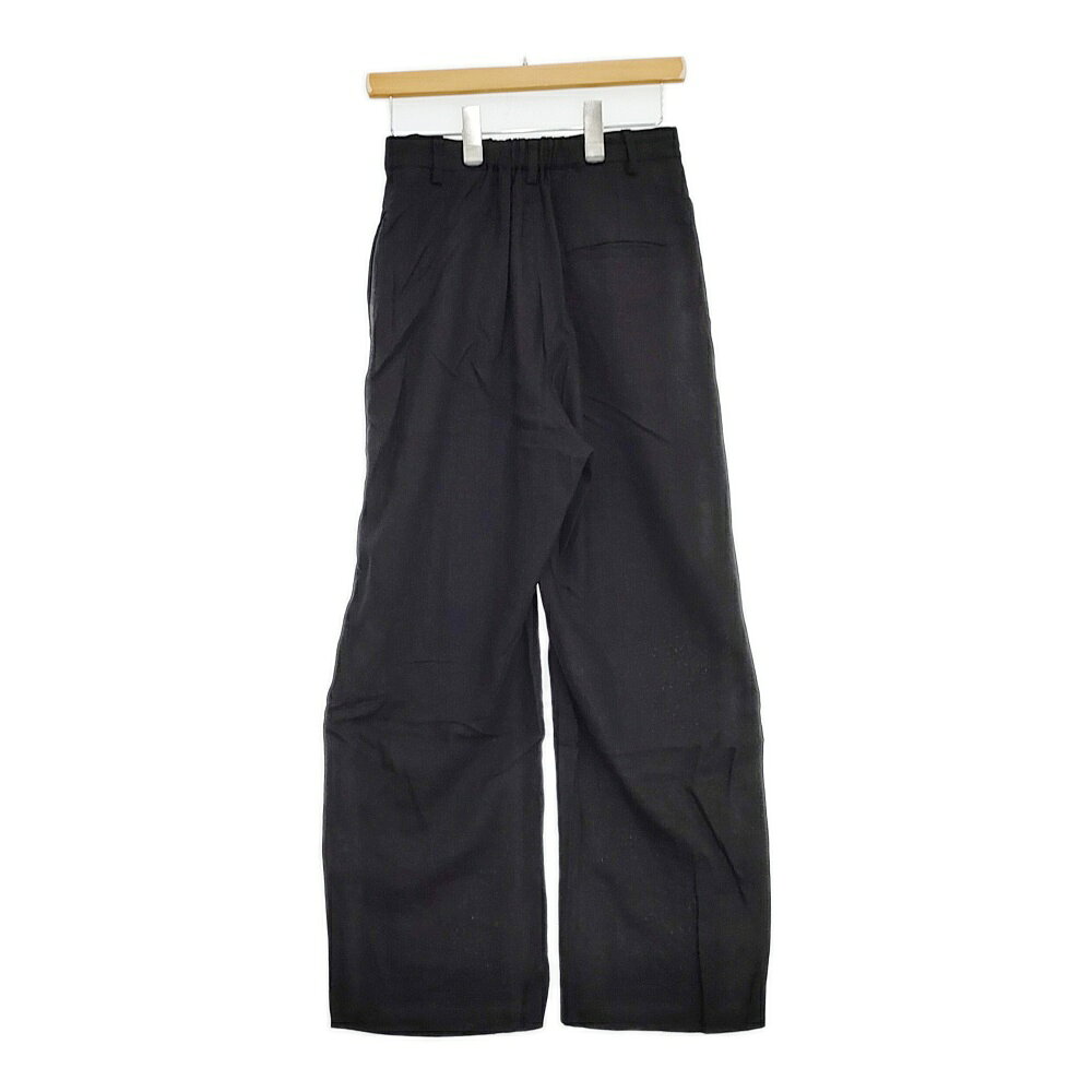 nano universe リネン混 ラップ パンツ 669-5127310 Mサイズ パンツ ブラック レディース ナノユニバース【中古】6-0322M auc-gee-jee-10191264 ブランド古着の専門店 ジージー サンプル画像2
