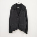 MATSUFUJI 新品 COLLARED KNIT CARDIGAN 定価52800円 サイズ3 カーディガン ブラック メンズ マツフジ【中古】3-0216M♪