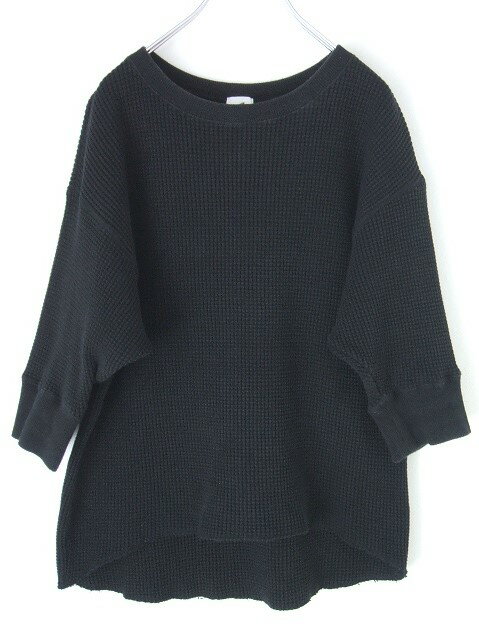 ROKU 6 BEAUTY&YOUTH ޥ륷 THERMAL CREW NECK 6SLEEVE Ĺµ ֥å ǥ ӥ塼ƥɥ桼š0-0515M