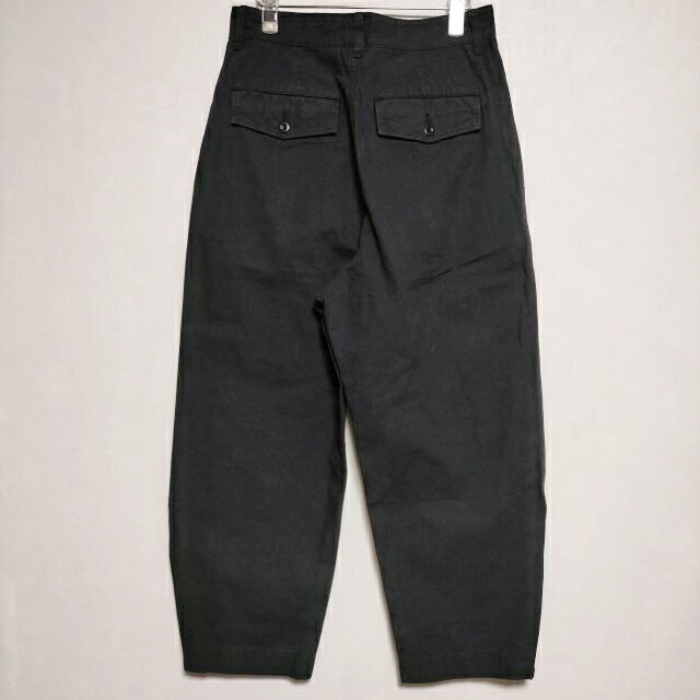 MHL. 595-2243500 FADED COTTON TWILL 裾ジップ パンツ 2022 ネイビー レディース エムエイチエル【中古】3-1004G
