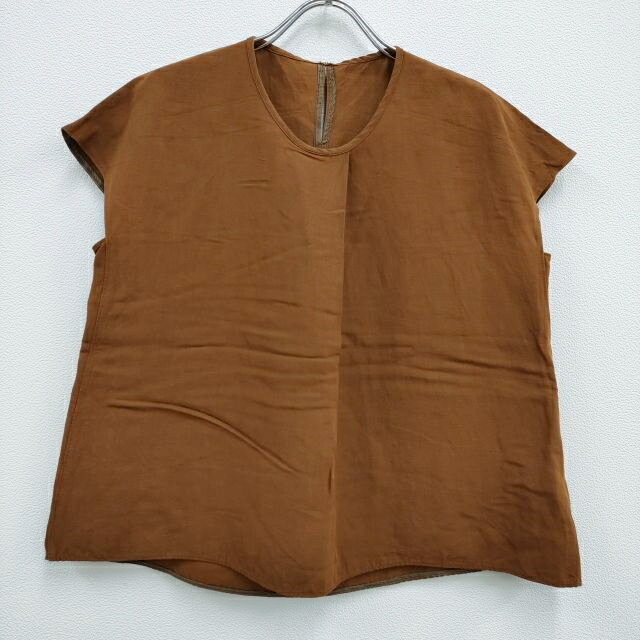 Sleeveless - BALLSEY レーヨンリネンノースリーブブラウス サイズ36 ブラウス シャツ ブラウン レディース ボールジー【中古】4-0714S