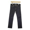 pure blue japan ストレッチスキニー サイズ2 デニムパンツ ネイビー レディース ピュアブルージャパン【中古】5-0513G(4)
