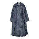 Cotton House Aya タック ワンピース コート EZMN77409GM コットン デニム ワンピース ネイビー レディース コットンハウスアヤ【中...