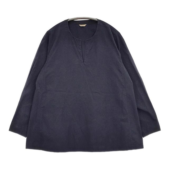 Rakuten - ARTS&SCIENCE コットン スキッパー 081-L61C-017 ブラウス シャツ ネイビー レディース アーツ&サイエンス【中古】5-1218M
