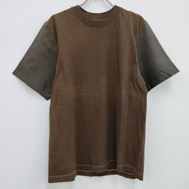 Maison Martin Margiela アーティザナル 袖レザーTシャツ 010 2000年代初期 フランス製 ここのえ メゾンマルタンマルジェラ【中古】3-1022S♪