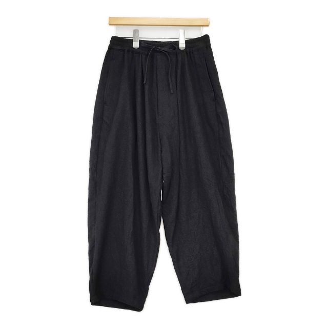 my beautiful landlet BISHU TUMBLER TWILL WOOL WIDE EASY PANTS　定価31790円 パンツ ブラック メン..