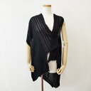 Yohji Yamamoto BROAD STITCH PLATING DIAGONAL ASYMMETRIC FS-K21-989-2-02 サイズ2 ニット ブラック レディース ヨウジヤマモト【中古】5-0207M
