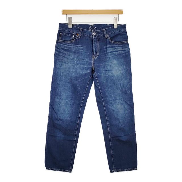 L269644-95208-29 商品説明 ブランド caqu アイテム デニムパンツ 26006 リラックスペンシルデニム サイズ2 赤耳 コットン ジーンズ カラー ブルー※色は実物を見て判断したものを記載しております。発売時のカラー展開は把握しておりませんので、メーカー公式のカラーとは異なる場合もございます事をご了承くださいませ。 性別タイプ レディース 表記サイズ 1 実寸サイズ 総丈：約85.5cmウエスト：約39.5cm股上：約28cm股下：約62cmヒップ：約43cmワタリ幅：約28cm裾幅：約16cm※採寸画像がある商品はハンガーに吊るした状態での計測のため、平置きでの採寸とは差が生じる場合がございます。平置きでの実寸サイズをご希望の場合は、ご購入前に必ずご質問ください。 ※記載以外のサイズが合わないことを理由とした返品はできませんので、 記載部分以外で実寸サイズの気になる箇所があれば必ず購入前にご質問ください。 品質表示 綿100％ 季節・シーズン オールシーズン 状態 【参考ランク】 B 【全体の印象】 使用感が見受けられますが、使用する上で支障となるような大きなダメージではないと思います。 【状態】 ややアタリ 、 やや使用感 【細かく見ると】 全体的に若干の使用感が感じられる商品です。 膝が若干出ております。 ※保管時にできた折りジワ、繊維付着などはご容赦下さい。 仕様 フロント： ジップ ポケット：あり透け感： なし 裾： チェーンステッチ・赤耳 裏地： なし その他 ※モニターの発色の具合によって実際のものと色が異なる場合があります。 質問などありましたらご遠慮なくどうぞ！