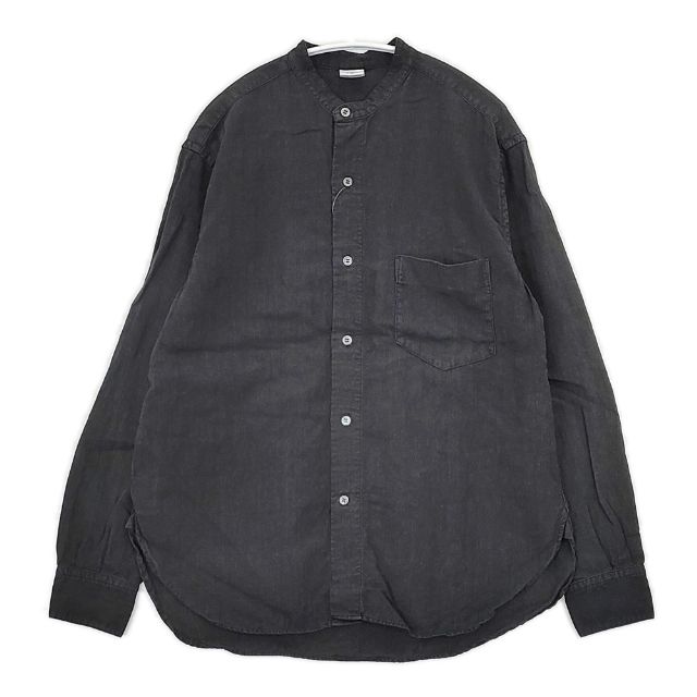 Rakuten - THE LIBRARY 175-4150005 日本製 サイズS リネン バンドカラー 長袖シャツ 24SS ブラック レディース ザ ライブラリー【中古】6-0322M