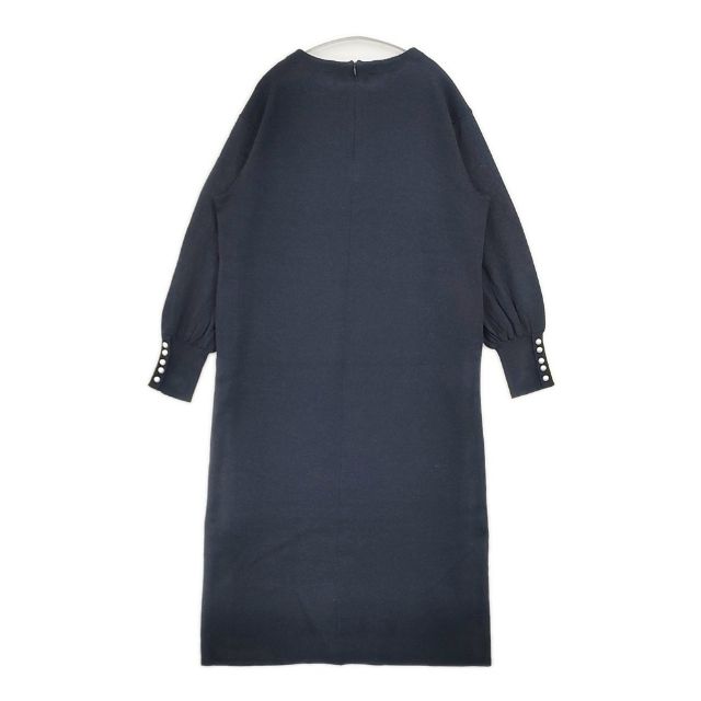 23区 ウールブレンド パール ニット ワンピース ネイビー レディース ニジュウサンク【中古】6-0827T auc-gee-jee-10201124 ブランド古着の専門店 ジージー サンプル画像2