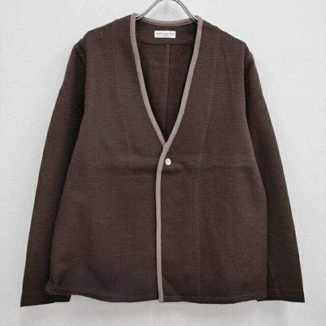 AQUELLOS OJOS VERDES 新品 SC-10-9 Tyrolean cardigan 2 チロリアンカーディガン 23AW 茶 メンズ アケヨスオホスヴェルデス【中古】4-0330T♪#