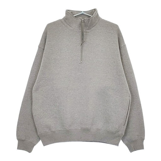 UNITED ARROWS & SONS MASAKI KAWASE HALF ZIP SWEATSHIRT 定価28600円 スウェット グレー メンズ ユナイテッドアローズサンズ【中古】5-0408T