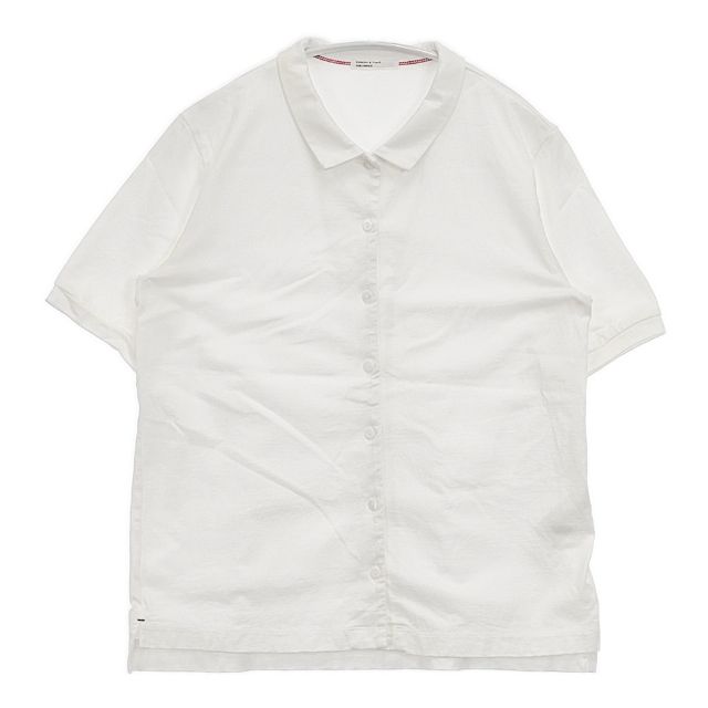 KURASHI&amp;Trips シアーシャツ ノーカラー 長袖シャツ ブルー レディース クラシアンドトリップス/北欧、暮らしの道具店【中古】4-0325M♪ KURASHI&Trips シアーシャツ ノーカラー 長袖シャツ ブルー レディース