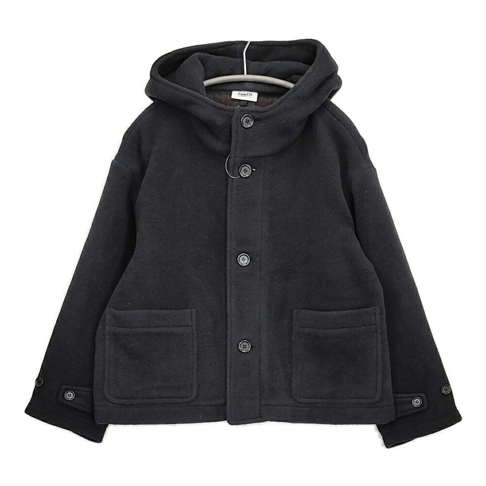Rakuten - ARMEN フード付き ショート丈 サイズ0 裏地チェック コート ネイビー レディース アーメン【中古】5-1226T