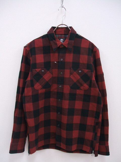 SOPHNET./Timberland FLANNEL CHECK SIDE ZIP SHIRT