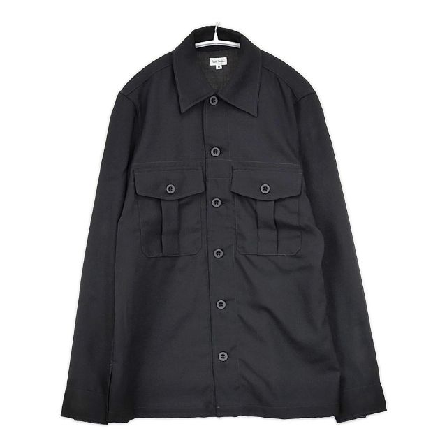 Rakuten - Paul Smith ウールポケットミリタリーシャツ 長袖シャツ ブラック メンズ ポール・スミス【中古】5-1005M