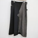 Y's WOOL GABARDINE FLARED SKIRT WITH GUSSETS 艿57200~ OXJ[g 23AW ubN O[ fB[X CY/YohjiyÁz4-0113T