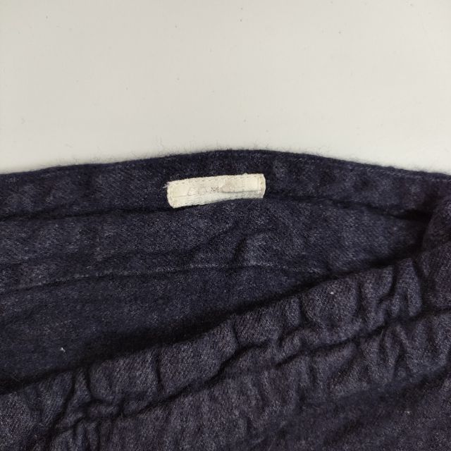 COMOLI 14F-03001 リネンウール イージー パンツ ネイビー レディース コモリ【中古】5-0929T