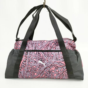 PUMA トレーニングAT ESSスポーツバッグ24L 定価6600円 ボストンバッグ ショルダーバッグ ピンク レディース プーマ【中古】5-0806G