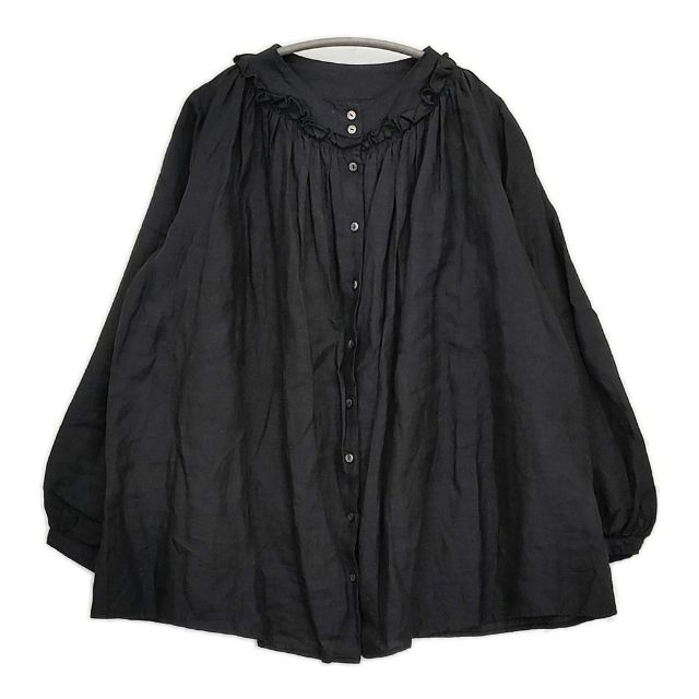 楽天市場】nest robe リネンスタンドフリルブラウスの通販