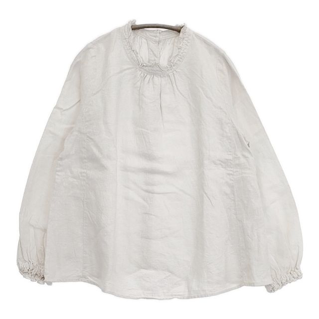 楽天市場】nest robe リネンスタンドフリルブラウスの通販