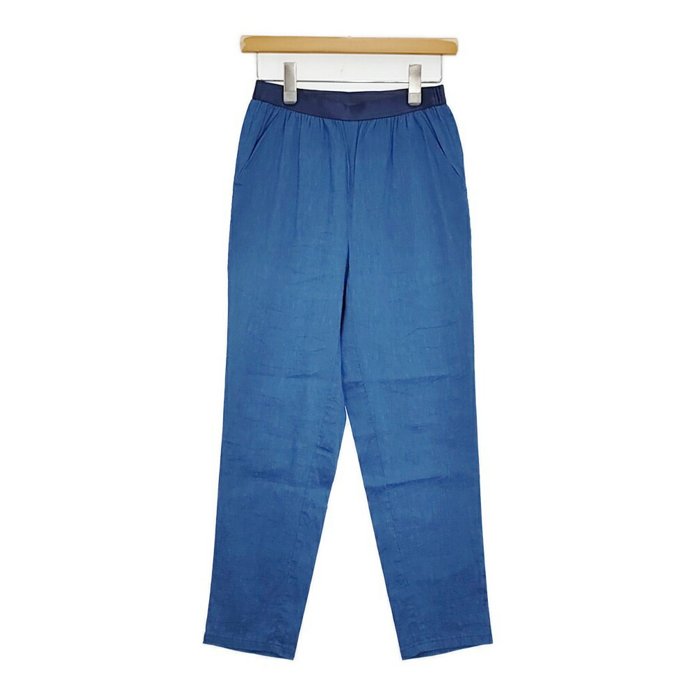 Rakuten - S.ESSENTIALS エスエッセンシャルズ ストレッチリネンテーパードパンツ サイズ36 定価28600円 パンツ 24SS ブルー レディース【中古】6-0314M