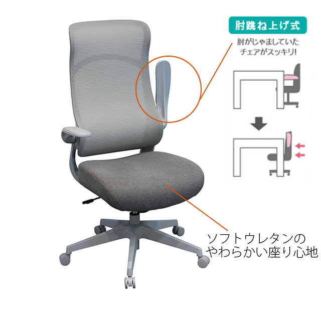 チェア オフィスチェア パソコンチェア デスクチェア イス 学習チェア 学習イス C-200 ナイロン ポリエステル ブラック グリーン グレー ピンク [2]