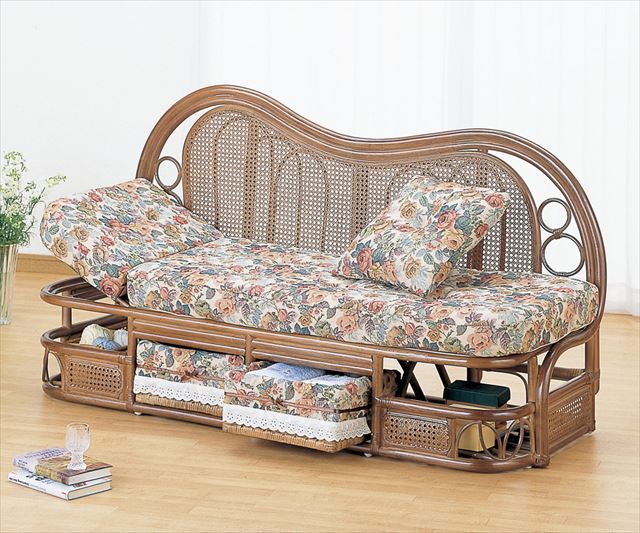 こちらの商品は配送不可地域がございます。下記オレンジ枠の送料、配送説明文を必ずご確認下さい。規格カウチソファ 幅145cmタイプ Y-612B　＜品番　im661＞サイズW145cm × D60cm × H81cm仕様・材質：籐・クッション...