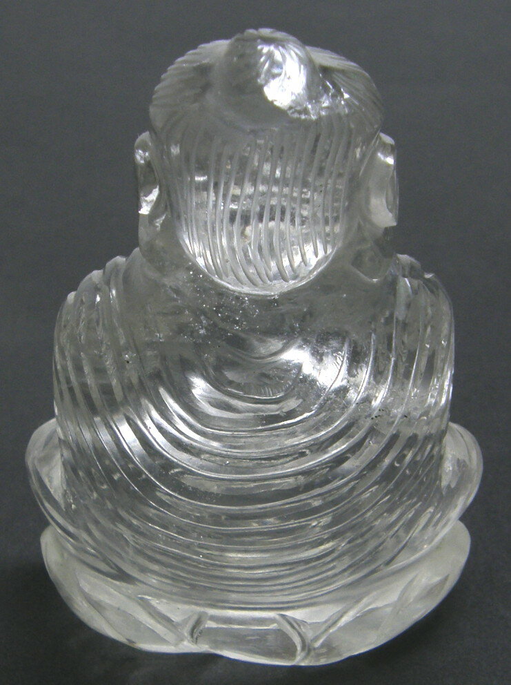 天然水晶 仏様 彫刻品108グラム