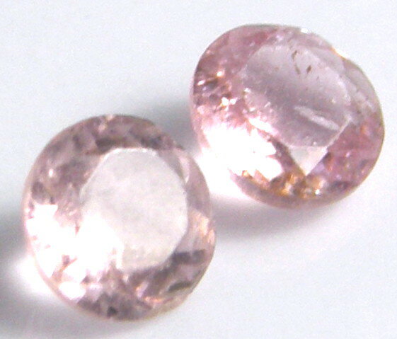 天然石 ピンクトルマリン0.48ctペアー