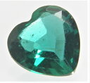 宝石名 　合成　エメラルド　「ベリル成分」 産地 　・・・産 重さ 　0．57ct サイズ 　6x6x3ミリ 色 　緑色 商品説明 　ハートシェイプカット　合成エメラルド　ベリル成分　水熱法。 発送 簡易書留郵便も対応しています。重さにより価格変わります。