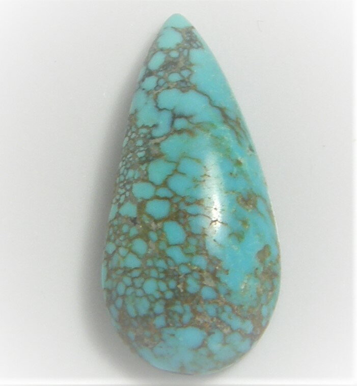 宝石名 天然　ターコイズ　「トルコ石」 産地 　チベット産 重さ 　7．15ct サイズ 　21x10．2x5ミリ 色 　青色 商品説明 　ネット模様　チベットターコイズ。 発送 簡易書留郵便も対応しています。重さにより価格変わります。