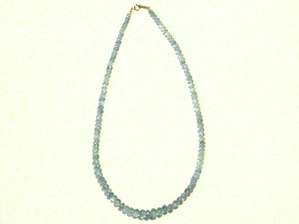 天然石アクアマリンネックレス46セ...