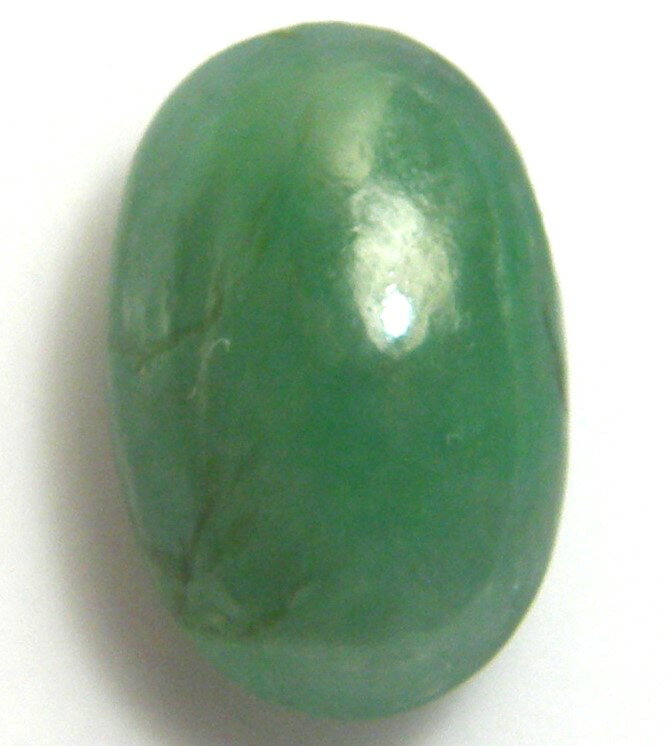 宝石名 　天然　翡翠 産地 　ミャンマー産 重さ 　4．33ct サイズ 石のサイズ 　12．6x8．3x5ミリ 色 　緑色 商品説明 　両面カボッションカット　半透明　ジェード翡翠　染め含浸無しナチュラルカラー。 発送 簡易書留郵便も対応...