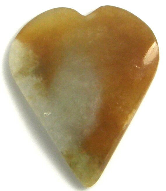 宝石名 天然　翡翠 産地 　ミャンマー産 重さ 　約69ct サイズ 　39x32x6ミリ 色 　オレンジ/グリーン色 商品説明 　ハート形のバイカラー翡翠　。 発送 簡易書留郵便も対応しています。重さにより価格変わります。