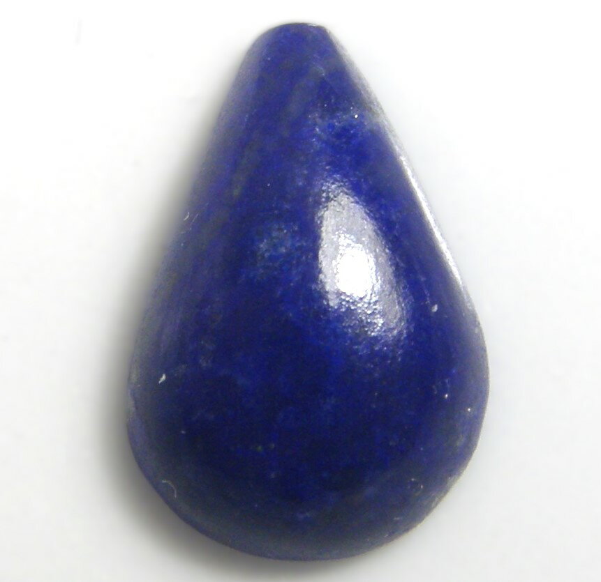 宝石名 　天然石　ラピスラズリ 産地 　アフガニスタン産 重さ 　3．34ct サイズ 石のサイズ約　13．1x8．7x4．1ミリ 色 　群青色 商品説明 　ペアシェプカボッションカット　先端平らに研磨されています、ラピスラズリ。 発送 簡易書留郵便も対応しています。重さにより価格変わります。