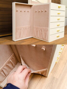 ジュエリーボックス DX ブラック ブラウン アイボリー sk-oy03送料無料 北欧 モダン 家具 インテリア ナチュラル テイスト 新生活 オススメ おしゃれ 後払い ドレッサー 鏡台