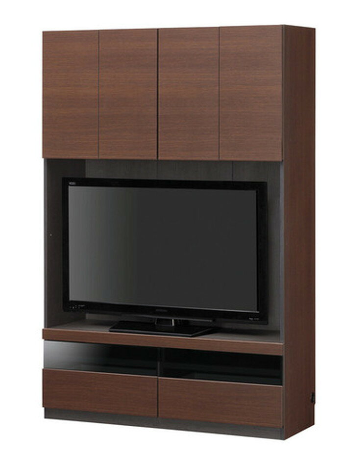 モダンテレビ台 黒 収納付き W120×45×H38 幅120cmのテレビ台