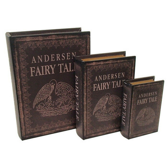 ブックボックス FAIRY TALE ブック型収納ボックス 小物入れ S・M・L各1セット sun-4860533s1 収納ケース ボックス 押入れ収納 収納 ...