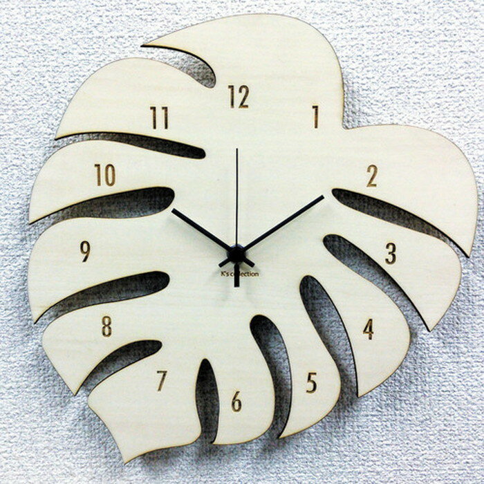 モンステラクロック ハワイアン アジアン テイスト 掛け時計 Silhouette Clock モンステラ Monstera モンステラ 保証付 sk-1008 kar-4534127s2 掛け時計 置き時計 掛け時計 送料無料 北欧 モダン 家具 インテリア ナチュラル テイスト 新生活 オススメ おしゃれ 後払い