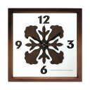 ハワイアンキルト柄 文字盤 掛け時計 HawaiianQuilt Clock エンジェルトランペット ブラウン HK-1008 保証付 kar-4534131s8 掛け時計 置き時計 掛け時計 送料無料 北欧 モダン 家具 インテリア ナチュラル テイスト 新生活 オススメ おしゃれ 後払い